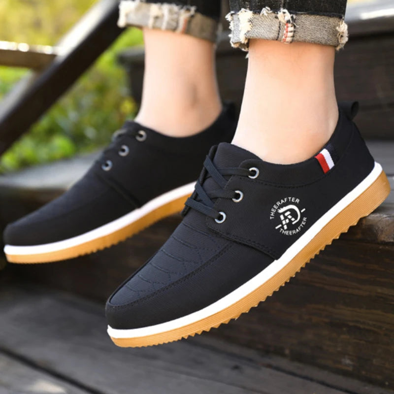 Summer Mens Canvas Shoes Fashion Platform Sneakers for Men Casual Walking Breathable Shoes Male Loafers Zapatillas Hombre