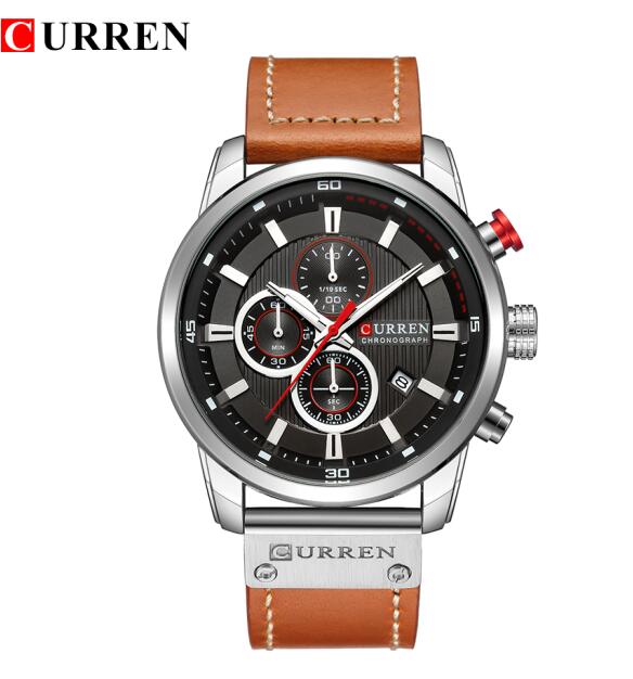 New Date Quartz Men Watches Top Brand Luxury Male Clock Chronograph Sport Mens Wrist Watch