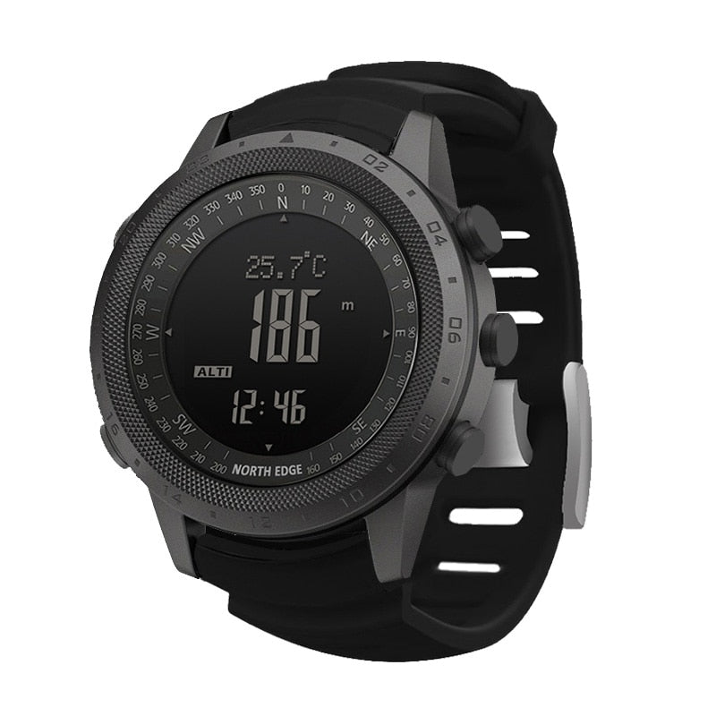 NORTH EDGE Men sport Digital watch Hours Running Swimming Military Army watches Altimeter Barometer Compass waterproof 50m