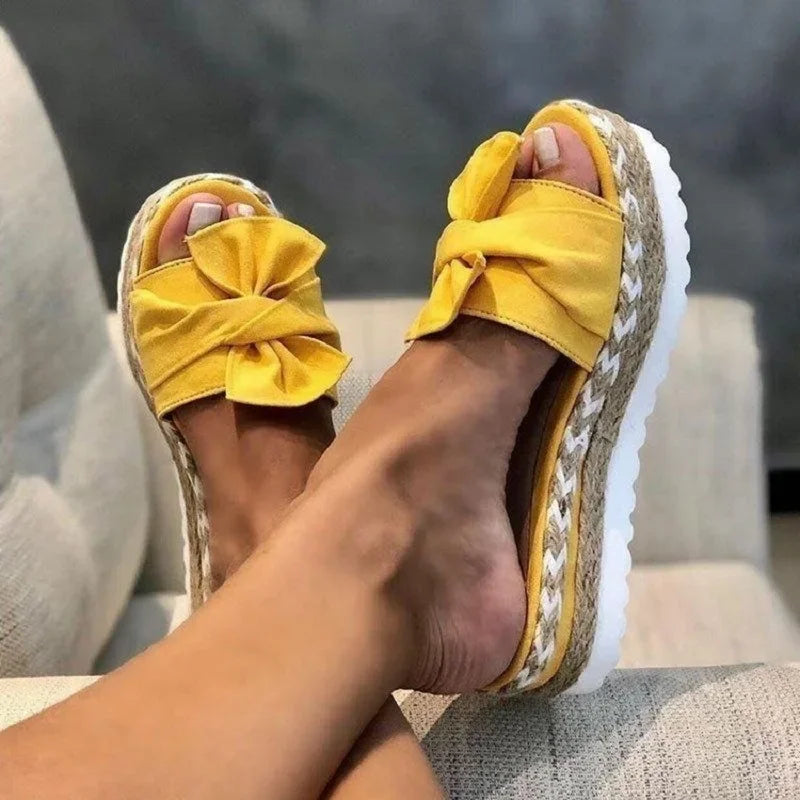 Ladies Shoes High Quality Summer Women Slippers Solid Color Outdoor Platform Water Proof Concise Casual