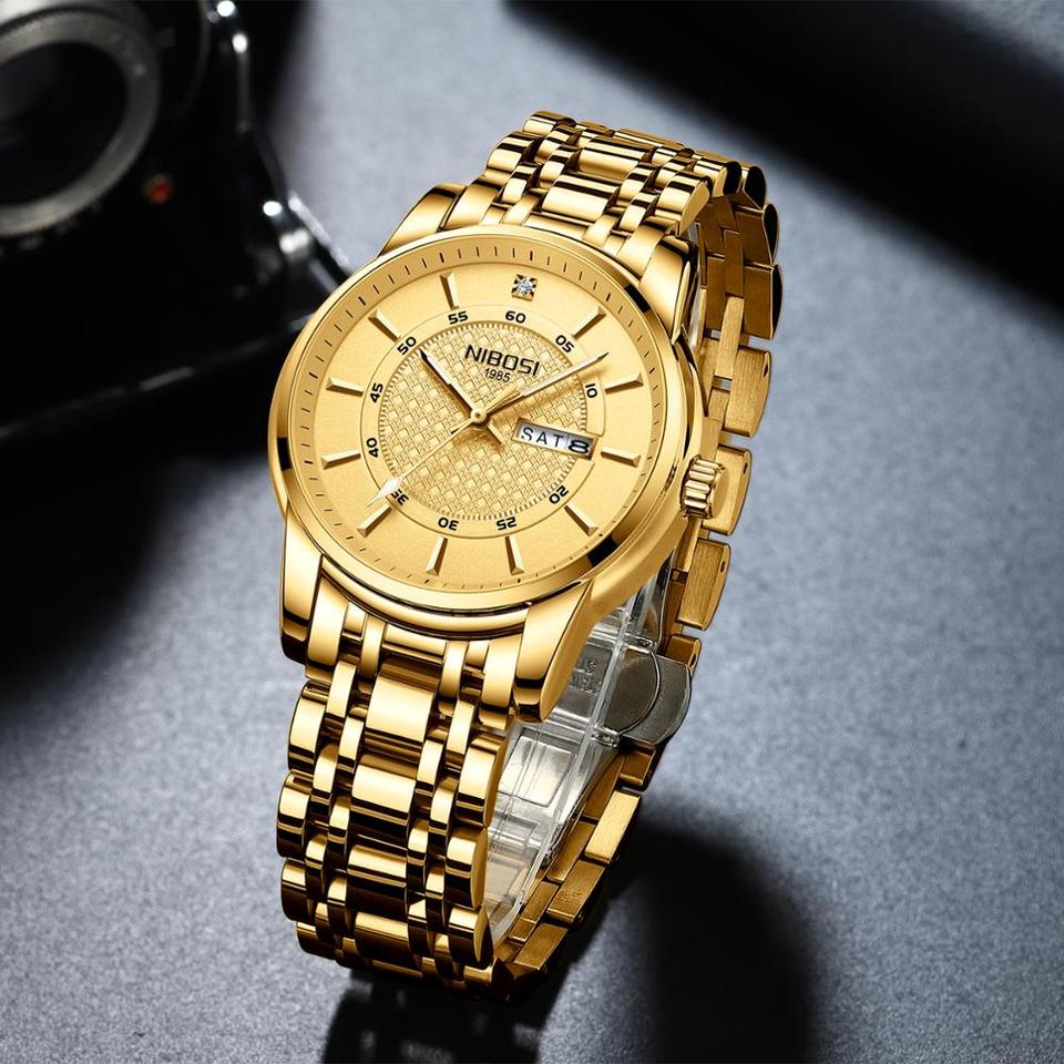 Gold Watch for Men Waterproof Sports Men Watch Top Brand Luxury Clock Male Business Quartz Wristwatch Relogio Masculino