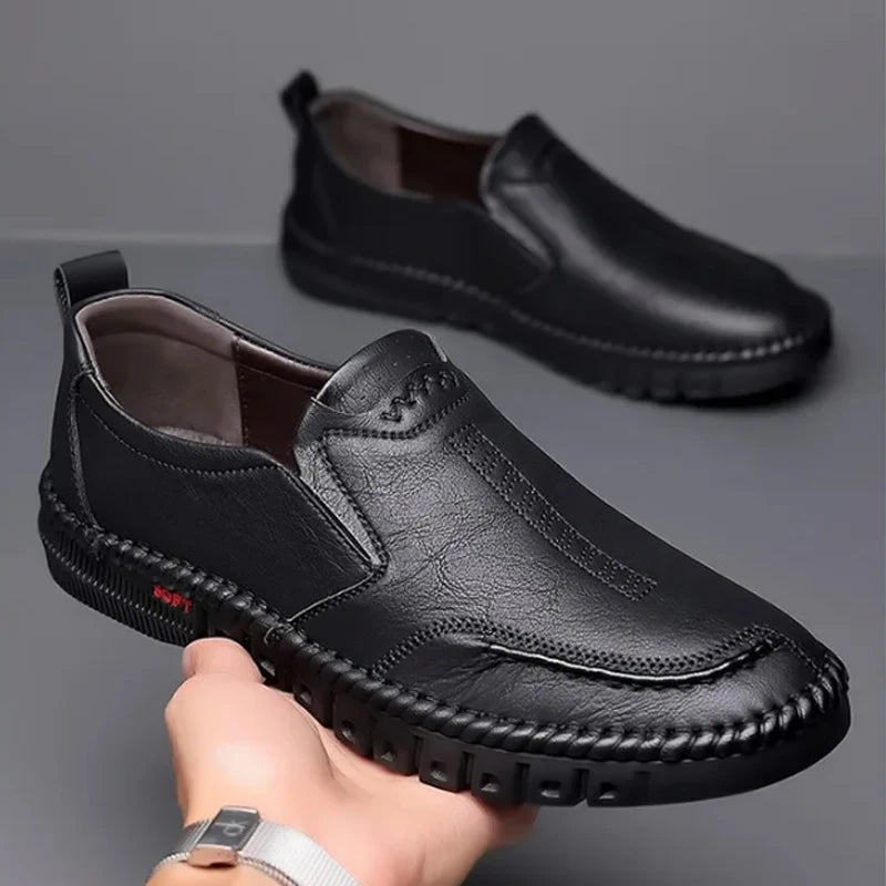 Business Leather Shoes Moccasin Shoes Breathable Men's Casual Loafers Comfortable Shoes for Men Summer Men's Sneakers