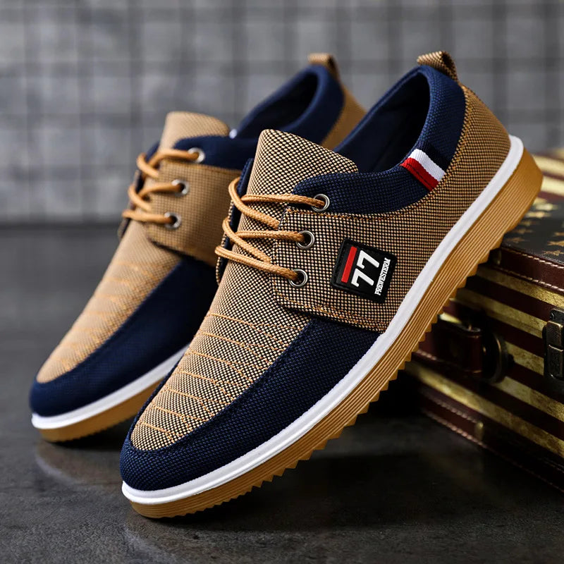 Fashion Casual Shoe New Men Canvas Shoes Wear-resistant Running Shoes Cloth Breathable Sneakers for Men Zapatos De Hombre