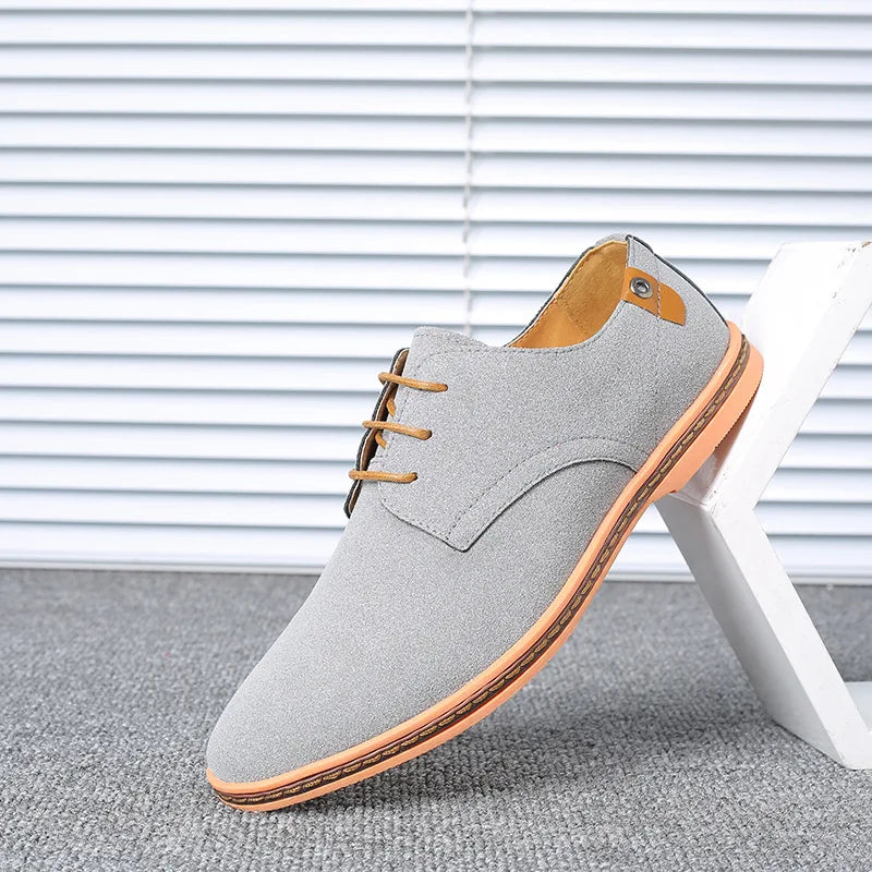 New Men Casual Shoes Lace Up Classic Business British Men Shoes Summer Oxford Shoes for Male Black Flat Footwear Size 46