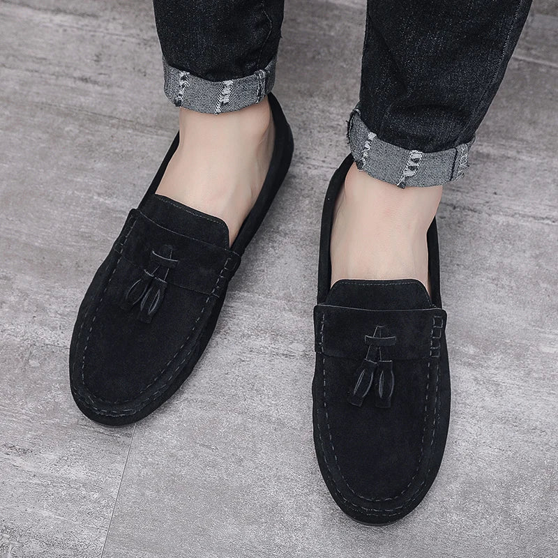 Men Casual Leather Shoes Soft Leather Shoes Pointed Soles Versatile Walking  Comfortable Shoes for Spring and Autumn Seasons