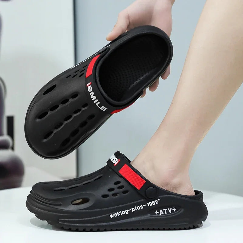 Men Beach Sandals Outdoor Clogs Comfortable Indoor Slippers Trend Men Casual Shoes Home Garden Shoes Mens Beach Sandals