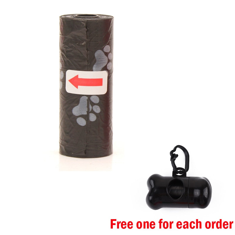 100 Rolls Dog Poop Bags Pet Waste Garbage Bags Unscented Outdoor Carrier Holder Dispenser Clean Pick Up Tools Pet Accessories black, 10 rolls 150 bags