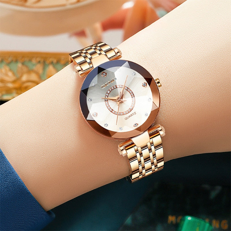 Star Steel Band Women Watch Fashion Crystal Ladies Quartz Relogio Feminino Female Montre Reloj Mujer Zegarek