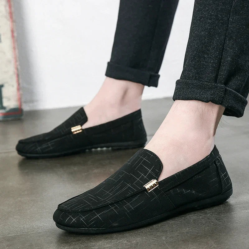 Men Casual Shoes Breathable Mens Driving Shoes Luxury Brand Men Loafers Comfort Slip-on Lightweight Lazy Shoes Moccasins