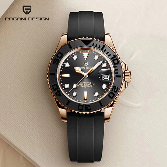 New Sports Men Mechanical Wristwatch Sapphire Luxury Automatic Watch Men Stainless Steel Waterproof Clock