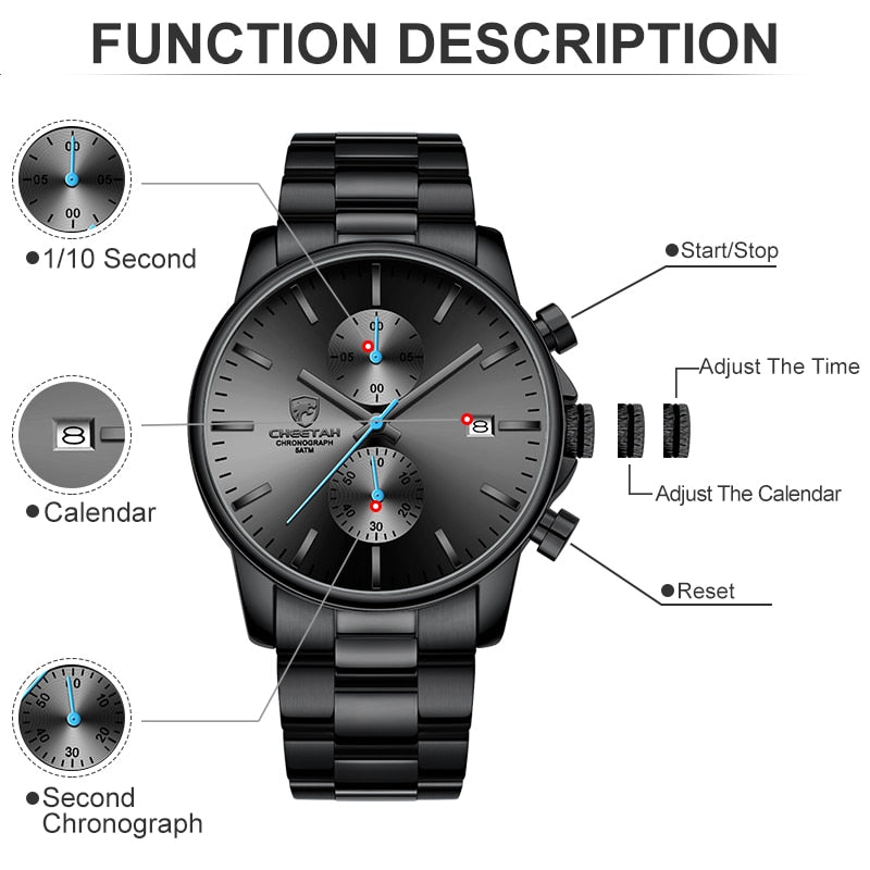 Waterproof Sports Men Watch Luxury Clock Male Business Quartz Wristwatch Relogio Masculino