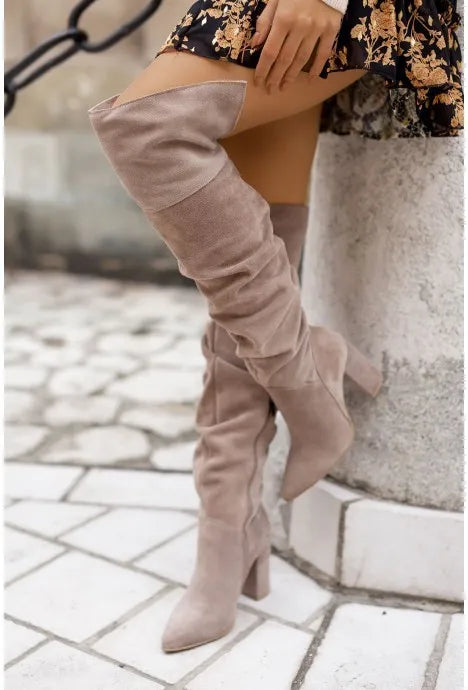 Women's Boots Autumn Winter Footwear Boots-Women Pointe Shoes Luxury Designer Sexy Thigh High Heels