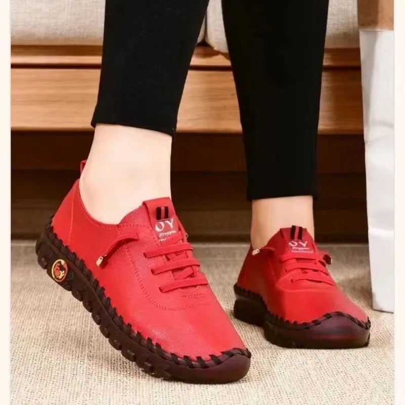 Summer Flat Women's Shoes Orthopedic Loafers Woman Moccasins Stitched Slip on Ballet Flats for Women