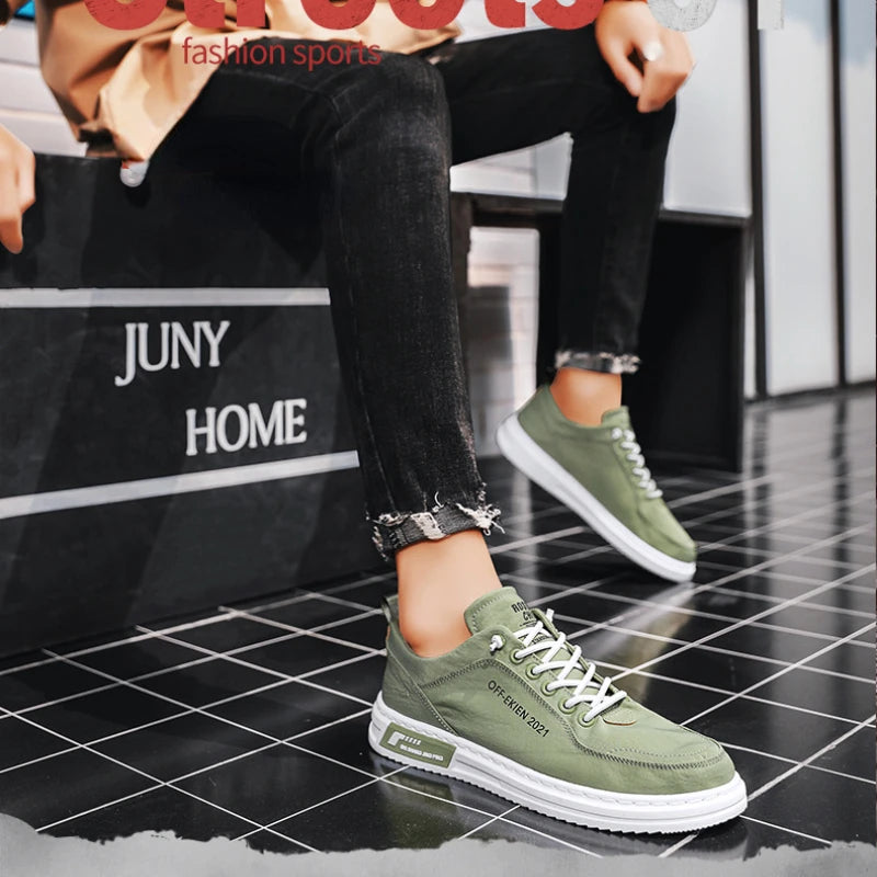 Ice Silk Canvas Shoes Casual Men Sneakers New Breathable Walking Flats Slip on Soft Light Man Vulcanized Shoe Skateboard Loafers