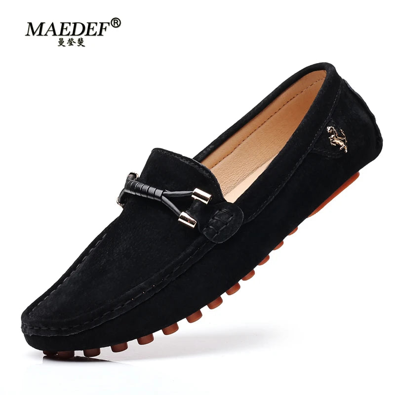 Men Casual Shoes Breathable Leather Loafers Business for Men Driving Moccasins Comfortable Slip on Shoe