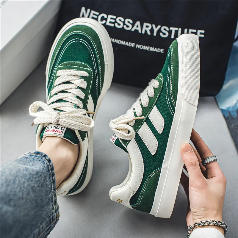 Canvas Shoes Men Skateboard Shoes Platform Comfortable Casual Walking Streetwear Teenager Men Vulcanize Shoes