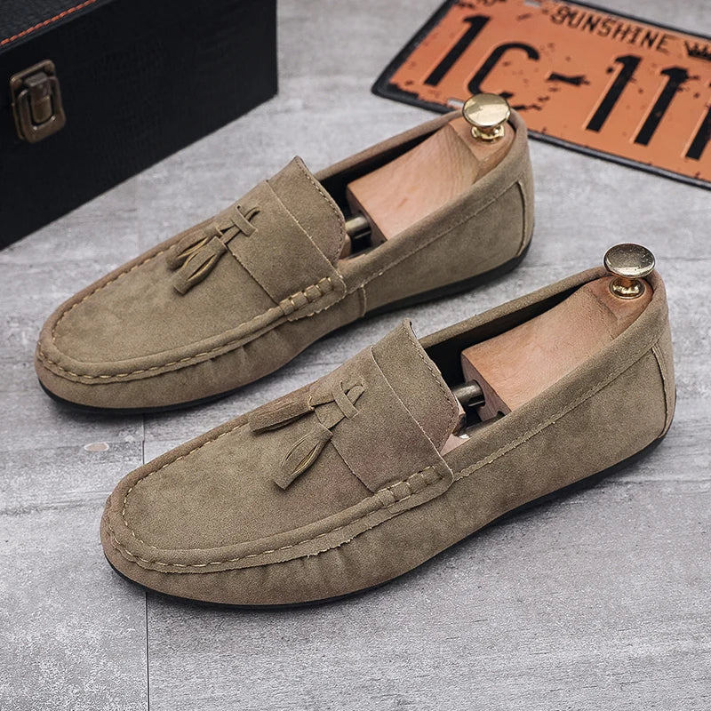 Men Casual Leather Shoes Soft Leather Shoes Pointed Soles Versatile Walking  Comfortable Shoes for Spring and Autumn Seasons