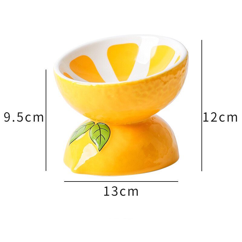 Cat Ceramic Bowl Fruit Shape Small Dogs Food Water Snack Bowls Pet Elevated Drink Eat Feeders Puppy Cats Cute Feeding Supplies food bowl