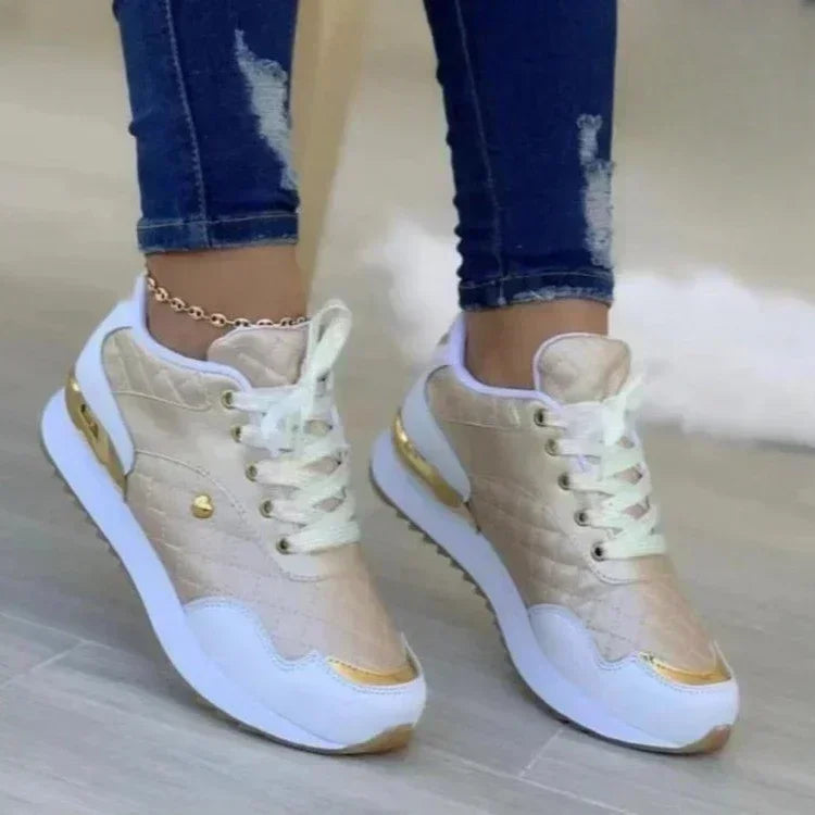 Women Mesh Sneakers Patchwork Lace Up Flat Shoes for Women Lightweight Female Shoes Classic Versatile Zapatillas