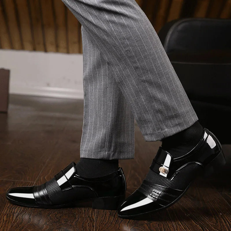 Men Dress Shoes Men Oxfords Fashion Business Dress Men Shoes New Classic Leather Men'S Suits Shoes Man Shoes