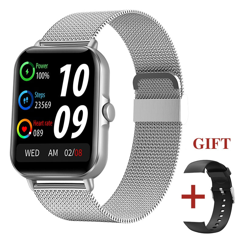 New Bluetooth Answer Call Smart Watch Men Full Touch Dial Call Fitness Tracker IP67 Waterproof smartwatch For Men Women+box