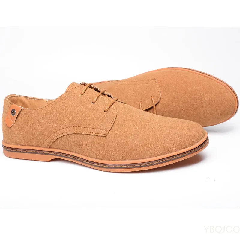 Spring Big Size 38-46 Suede Leather Men Shoes Oxford Casual Classic Sneakers For Male Comfortable Footwear