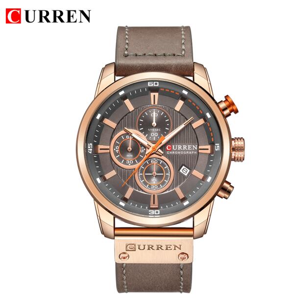 New Date Quartz Men Watches Top Brand Luxury Male Clock Chronograph Sport Mens Wrist Watch