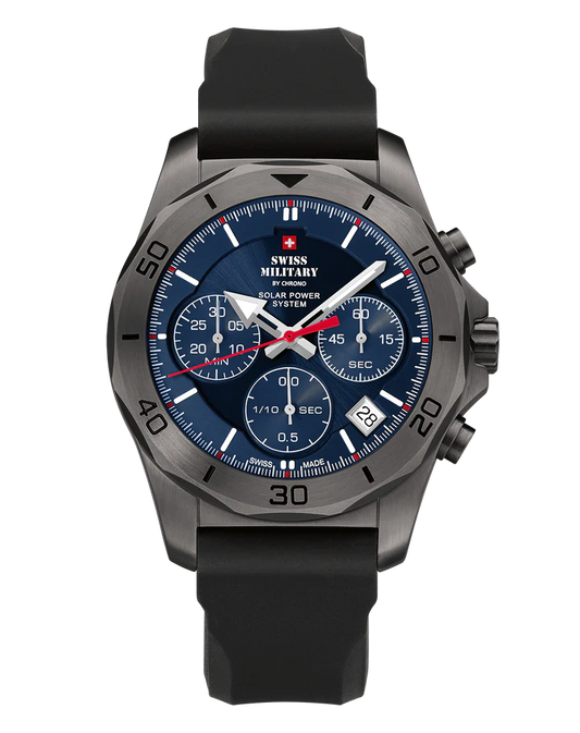 SWISS MILITARY BY CHRONO SOLAR CHRONOGRAPH - SMS34072.08 Luxury Watch For Men