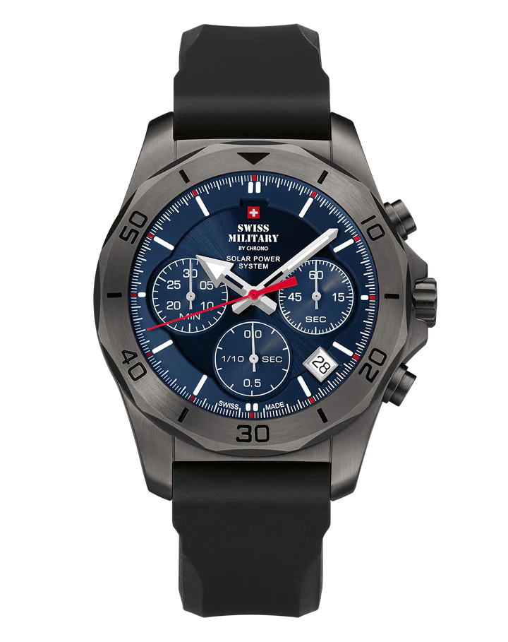 SWISS MILITARY BY CHRONO SOLAR CHRONOGRAPH - SMS34072.08 Luxury Watch For Men