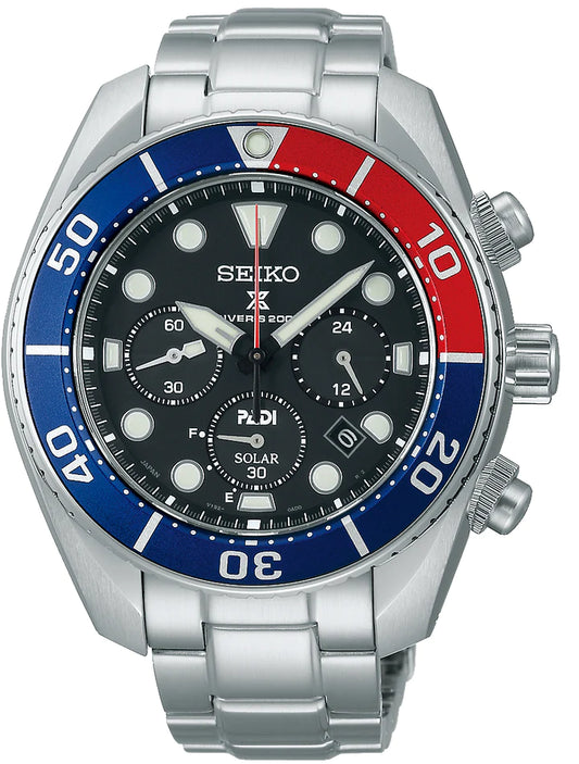 SEIKO PROSPEX SOLAR CHRONOGRAPH DIVERS SUMO "PADI" - SSC795J1 Luxury Watch For Men