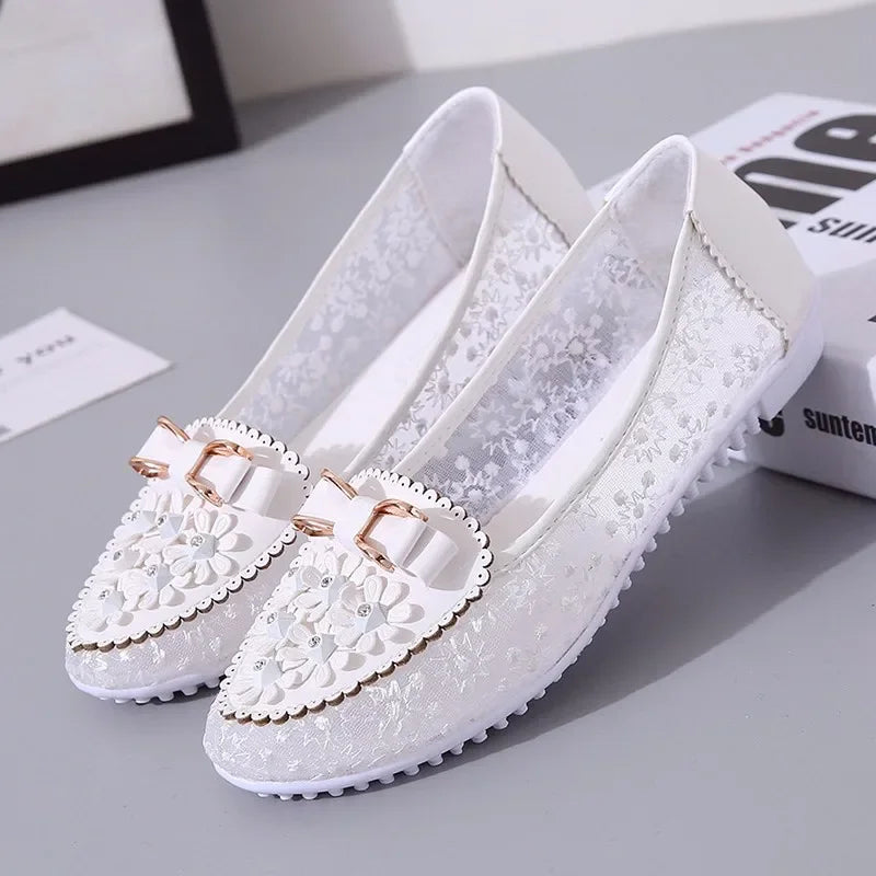 Sandals Women's Summer Flat Casual Slip on Shoes Women Breathable Female Shoes Slip on Flat Shoes Woman Fashion Loafers Women