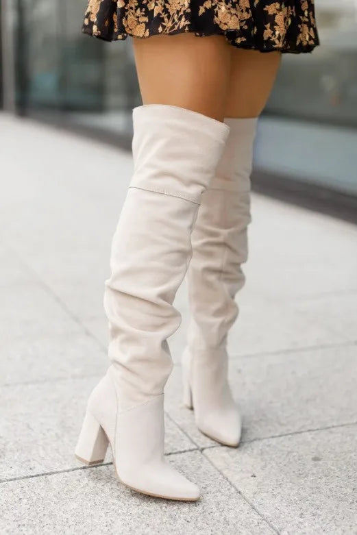 Women's Boots Autumn Winter Footwear Boots-Women Pointe Shoes Luxury Designer Sexy Thigh High Heels