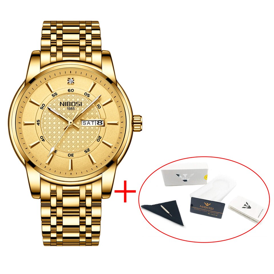 Gold Watch for Men Waterproof Sports Men Watch Top Brand Luxury Clock Male Business Quartz Wristwatch Relogio Masculino