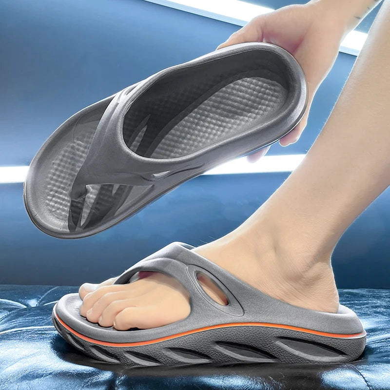 New Men Flip Flops Slides Slippers Outdoor Indoor Man Slippers Soft Thick Bottom Home Shoes Beach Slippers Flip Flops