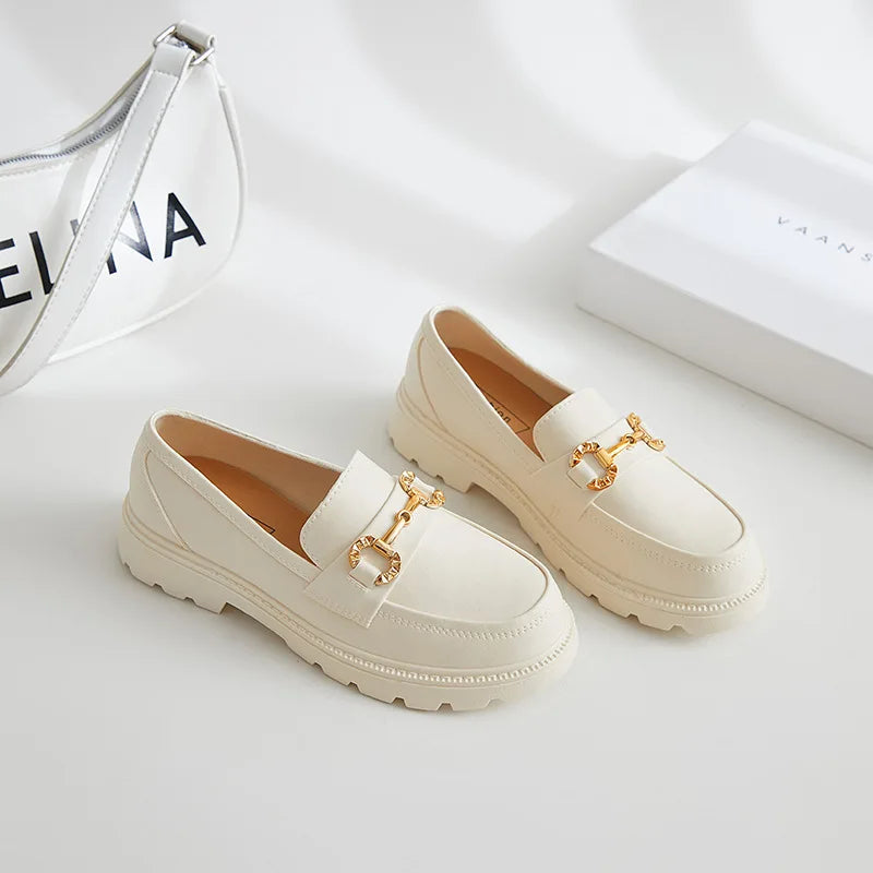 Women Loafers Autumn New Platform Heels British Style Lolita Low Heel Mary Jane Jk Uniform Shoes Leisure Daily Commuting Shoes