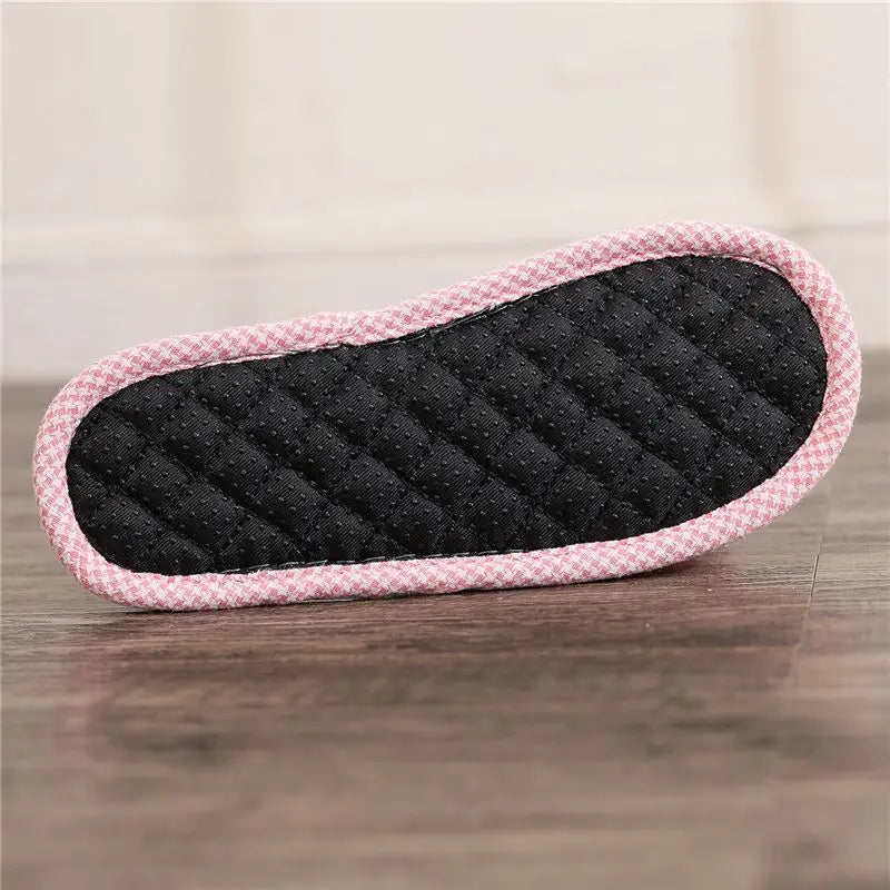 Korean Version of Anti Slip Fabric Sole with Soft Soles for Men and Women, Indoor Silent Floor Slippers for Couples