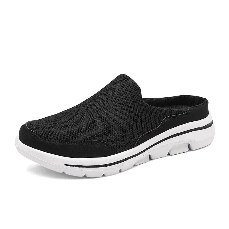 Men Slippers Summer Breathable Home Indoor Slippers Men Thick Bottom Slides Fashion Couple Walking Shoes Chanclas Hombre