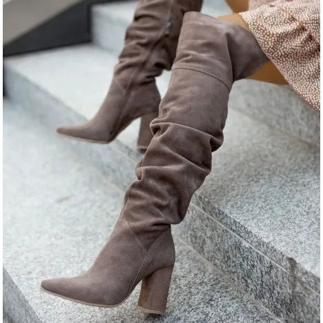 Women's Boots Autumn Winter Footwear Boots-Women Pointe Shoes Luxury Designer Sexy Thigh High Heels