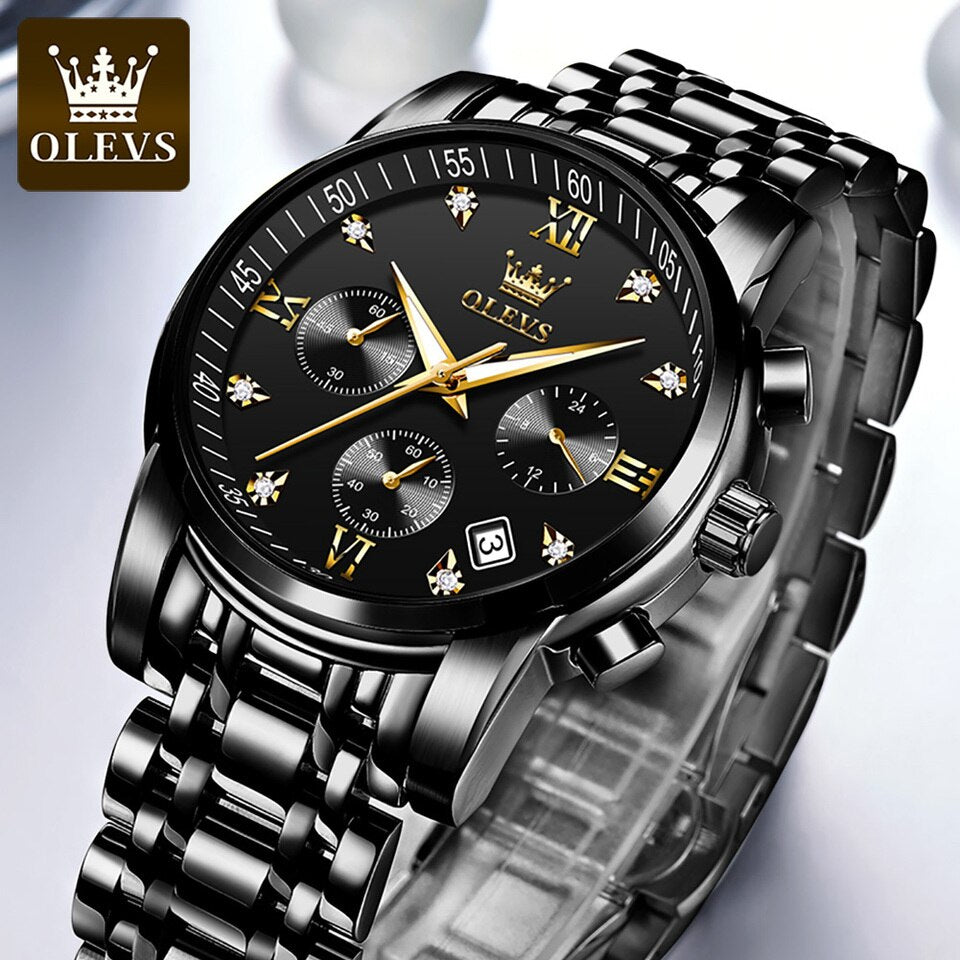 Luxury Watch for Men Stainless Steel Waterproof Quartz Men Watches Business Style Men Watches Luxury Original