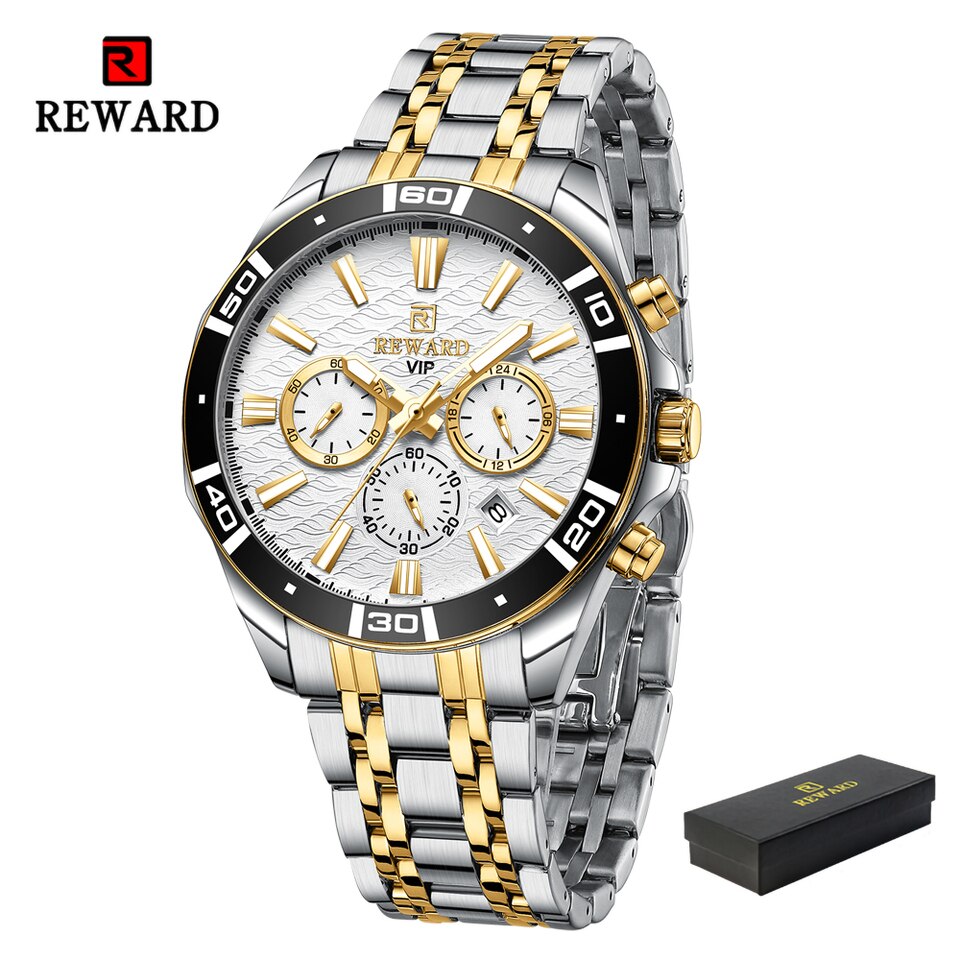 New Design Business Watches for Men Stainless Quartz Wristwatches Waterproof Chronograph Luminous Sport Wrist Watch