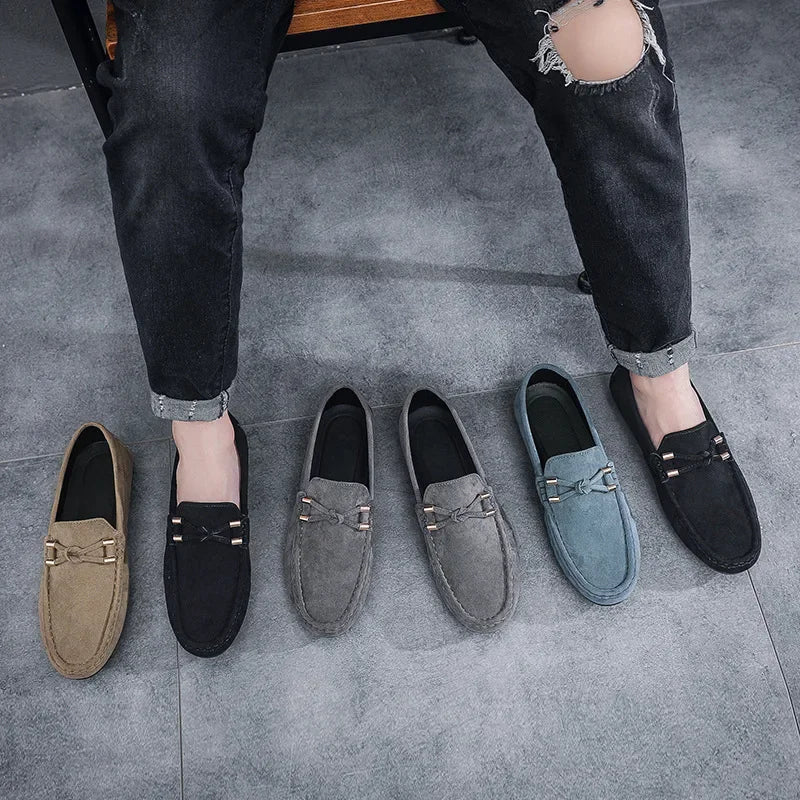 Men Loafers Breathable Shoes Men Sneakers Casual shoes Men's flats non-slip Driving Shoes Soft Moccasins Boat Shoes