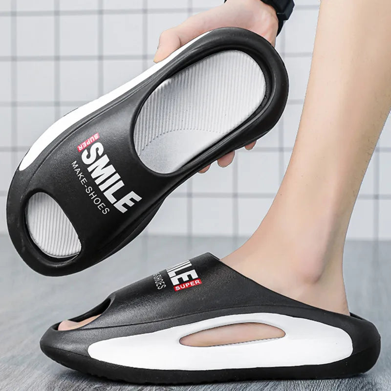 Men slippers massage sandals man summer beach shoes Thick Bottom Unisex Soft Slipper sneakers EVA Non-slip women home slipper