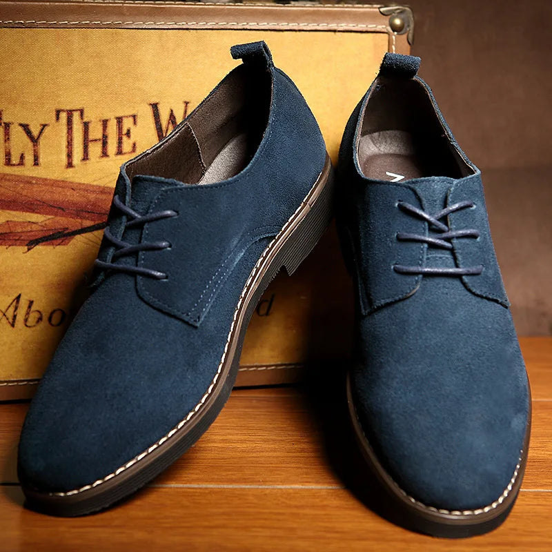 Men shoes plus size 38-48 Oxford men's shoes PU suede spring and autumn casual men's leather shoes men formal shoes