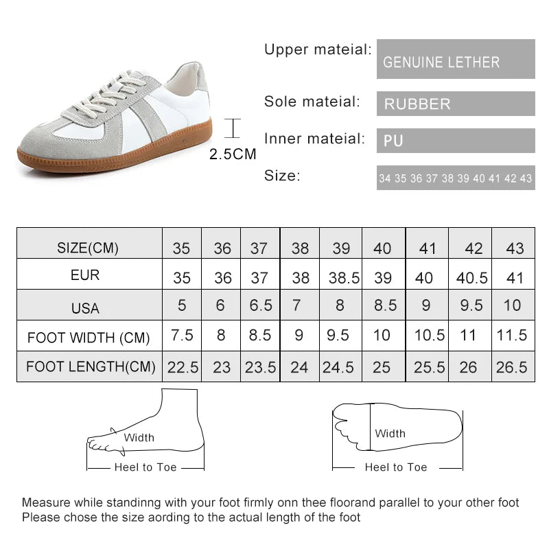 Women Sneakers Genuine Leather Ladies Moral Training Shoes Casual Spring Flat Shoes Women