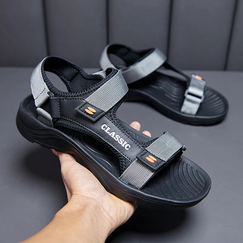 High Quality Sandals Men Beach Sandals Comfort Casual Shoes Lightweight Summer Large Size Men Sandals Comfortable Roman Sandals