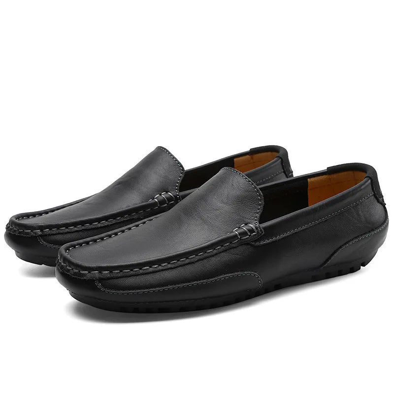 Men Luxury Trendy Casual Slip on Formal Loafers Men Moccasins Italian Black Male Driving Shoes Sneakers Plus Size