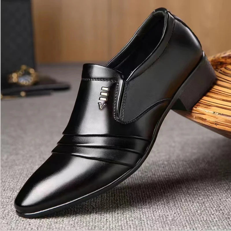 Business Dress Men Shoes Luxury Mens Dress Shoes Patent Leather Oxford Shoes for Men Oxfords Footwear High Quality Leather Shoes