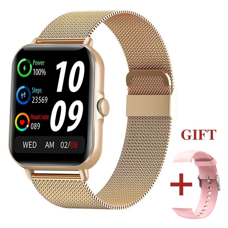 New Bluetooth Answer Call Smart Watch Men Full Touch Dial Call Fitness Tracker IP67 Waterproof smartwatch For Men Women+box