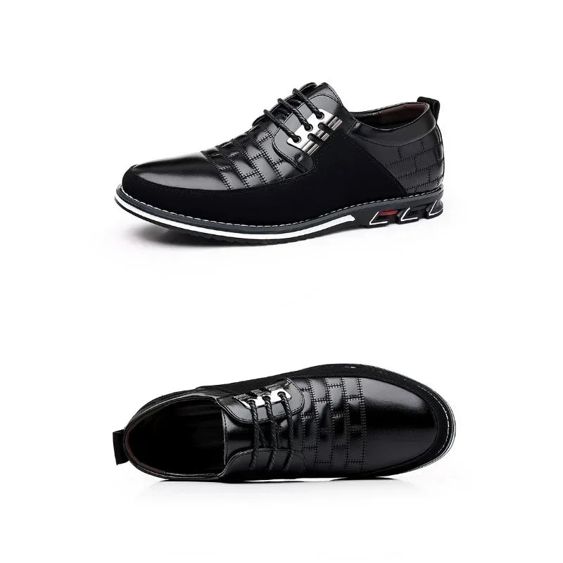 Autumn Business Casual Shoes for Men Trend Classic Leather Shoes Outdoor Men Sneakers Sewing Breathable Men's Dress Shoes