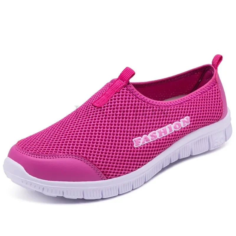 Mesh Shoes New Women Light Sneakers Summer Fall Breathable Comfortable Mesh Lady Big Size  Casual Walking Outdoor Shoes